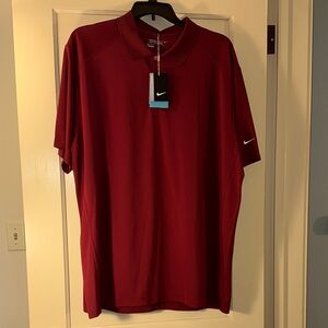Nike Men's 3XL Burgundy Stay Cool Standard Fit Tour performance Golf Polo